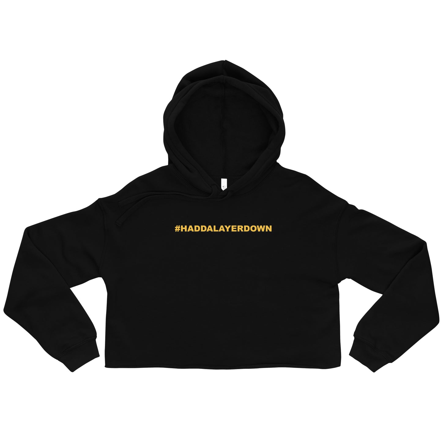 HADDALAYERDOWN - BARB - CLIBBINS - Crop Hoodie