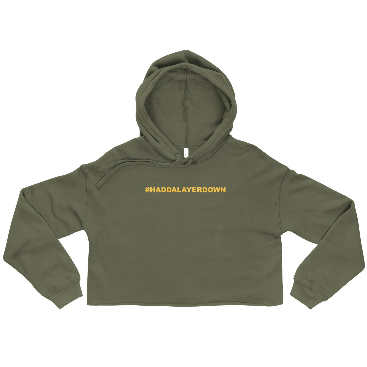 HADDALAYERDOWN - BARB - CLIBBINS - Crop Hoodie